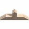 Ekena Millwork Portland Smooth Timber Gable Bracket, Douglas Fir, 36"W x 13"H x 5 1/2"D x 5 1/2"F, 9/12 Pitch GBW036X13X0606POR00SDF - alternate 2